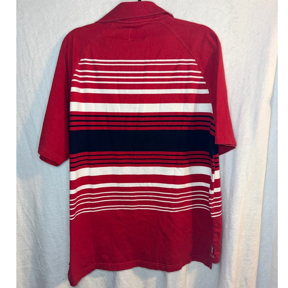 ACADEMIKS RED STRIPE POLO SIZE XL - Picture 5 of 5